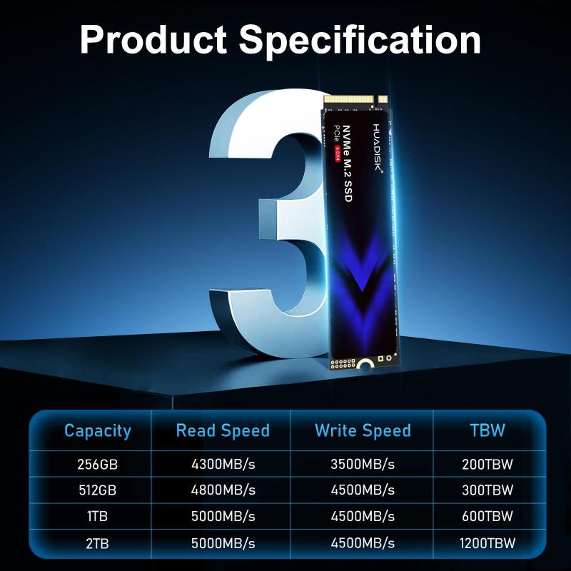 SSD HUADISK 2TB M.2 PCIe 4.0 NVMe 5000 MB/s - HD SSD - Magazine Luiza